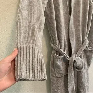Isaac Mizrahi Intimates Sleepwear Isaac Mizrahi Sleepwear Gray Cozy Robe Size Xss Poshmark